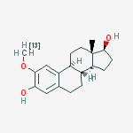 Structure of 2-Methoxy-13C,d3-estradiol