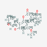 Structure of Aflatoxin B2-13c17 Solution
