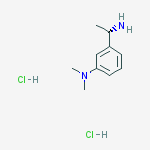 Structure of 3-[(1S)-1-aminoethyl]-N,N-dimethylaniline,dihydrochloride