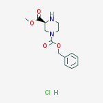 (S)-4-N-CBZ-PIPERAZINE-2-CARBOXYLIC ACID METHYL ESTER-HCL结构式