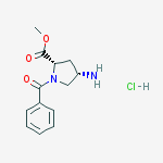 (2S,4S)-4-AMINO-1-N-BENZOYL-PYRROLIDINE-2-CARBOXYLIC ACID METHYL ESTER-HCL结构式