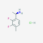 (R)-1-(2,3-DIFLUORO-4-METHYLPHENYL)ETHANAMINE-HCL结构式