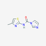 N-(4-methylthiazol-2-yl)-1H-imidazole-1-carboxamide结构式