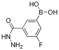 Structure of 3-Fluoro-5-(hydrazinecarbonyl)phenylboronic acid
