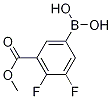 Structure of 3,4-Difluoro-5-(methoxycarbonyl)phenylboronic acid