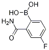 Structure of 2-Carbamoyl-4-fluorophenylboronic acid