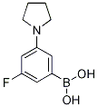 Structure of 3-Fluoro-5-pyrrolidinophenylboronic acid