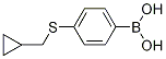 4-(Cyclopropylmethylthio)phenylboronic acid结构式