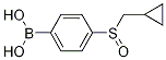 4-(Cyclopropylmethylsulfinyl)phenylboronic acid结构式