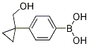 (4-(1-(Hydroxymethyl)cyclopropyl)phenyl)boronic acid结构式