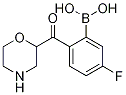 5-Fluoro-2-(morpholinocarbonyl)phenylboronic acid结构式
