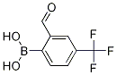 2-Formyl-4-(trifluoromethyl)phenylboronic acid结构式