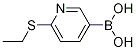Structure of 6-(Ethylthio)pyridin-3-ylboronic acid