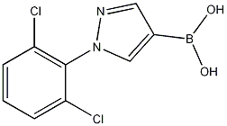 Structure of 1-(2,6-Dichlorophenyl)-1H-pyrazol-4-ylboronic acid
