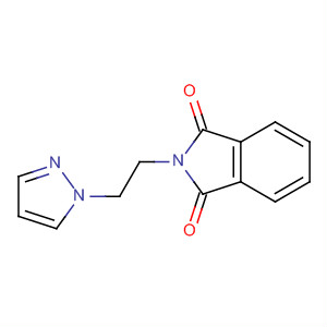 Structure of 1H-Isoindole-1,3(2H)-dione, 2-[2-(1H-pyrazol-1-yl)ethyl]-