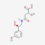 Structure of 2R,S-Hydroxy-4[[(2R)-2-hydroxy-2-(3-hydroxyphenyl)ethyl]methylamino]-4-oxo-butanoic Acid