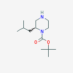(R)-1-boc-2-异丁基-哌嗪结构式
