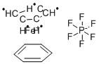 Structure of ETA-BENZENE(ETA-CYCLOPENTADIENYL)IRON HEXAFLUOROPHOSPHATE