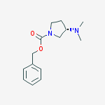 (S)-1-Cbz-3-(dimethylamino)pyrrolidine结构式