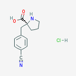 (S)-ALPHA-(4-CYANO-BENZYL)-PROLINE-HCL结构式