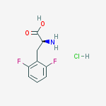 (2S)-2-amino-3-(2,6-difluorophenyl)propanoic acid,hydrochloride结构式