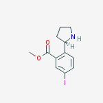 Structure of (R)-Methyl 5-iodo-2-(pyrrolidin-2-yl)benzoate