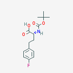Benzenebutanoic acid, a-[[(1,1-dimethylethoxy)carbonyl]amino]-4-fluoro-, (R)结构式