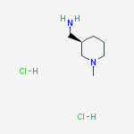 Structure of [(3r)-1-methylpiperidin-3-yl]methanamine;dihydrochloride