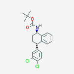 Structure of TRANS-4-(3,4-DICHLOROPHENYL)-1,2,3,4-TETRAHYDRO-N-BOC-1-NAPHTHALENAMINE
