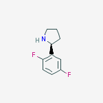 Structure of (S)-2-(2,5-Difluorophenyl)pyrrolidine