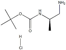 Structure of S-2-N-BOC-propane-1,2-diamine hydrochloride