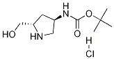 (2S,4R)-2-hydroxyMethyl-4-BOC-aMino Pyrrolidine-HCl;结构式