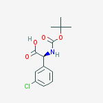 Structure of Boc-(S)-amino-(3-chlorophenyl)acetic acid