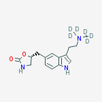 Structure of ZOLMITRIPTAN-D6