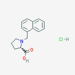 Structure of (S)-alpha-(1-naphthalenylmethyl)-proline-HCl