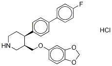 Structure of (3R,4S)-rel-3-[(1,3-Benzodioxol-5-yloxy)Methyl]-4-(4'-fluoro[1,1'-biphenyl]-4-yl)-piperidine Hydrochloride