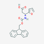 Structure of FMOC-(R)-3-AMINO-3-(2-FURYL)-PROPIONIC ACID