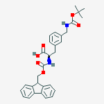 Structure of FMoc-3-(Boc-aMinoMethyl)-D-phenylalanine