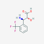 Structure of (2R,3R)-3-Amino-2-hydroxy-3-(2-(trifluoromethyl)phenyl)propanoic acid