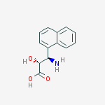 (2R,3R)-3-Amino-2-hydroxy-3-(naphthalen-1-yl)propanoic acid结构式