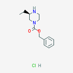 (R)-4-N-CBZ-2-ETHYLPIPERAZINE-HCl结构式