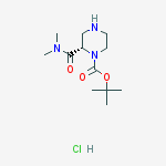 Structure of (S) 1-BOC-2-(DIMETHYLCARBAMOYL)PIPERAZINE-HCL