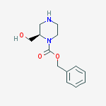 Structure of (R)-Benzyl 2-(hydroxymethyl)piperazine-1-carboxylate