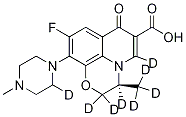Structure of Levofloxacin-d8