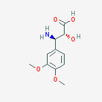(2R,3R)-3-Amino-3-(3,4-dimethoxyphenyl)-2-hydroxypropanoic acid结构式