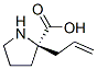 Structure of L-Proline,2-(2-propen-1-yl)-