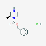 Structure of (S)-1-N-CBZ-2-METHYL-PIPERAZINE -HCL