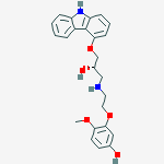 (S)-(-)-5'-Hydroxyphenyl Carvedilol结构式
