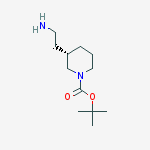 Structure of (S)-1-Boc-3-(2-Aminoethyl)-Piperidine