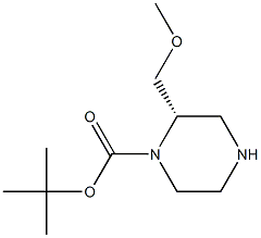 Structure of (S)-1-N-BOC-2-METHOXYMETHYLPIPERAZINE